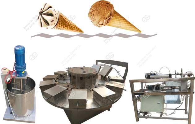 Ice Cream Cone Baking Rolling Machine