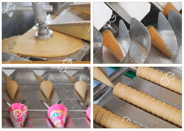 Ice Cream Waffle Cone Processing Line Ice Cream Waffle Cone Processing Line